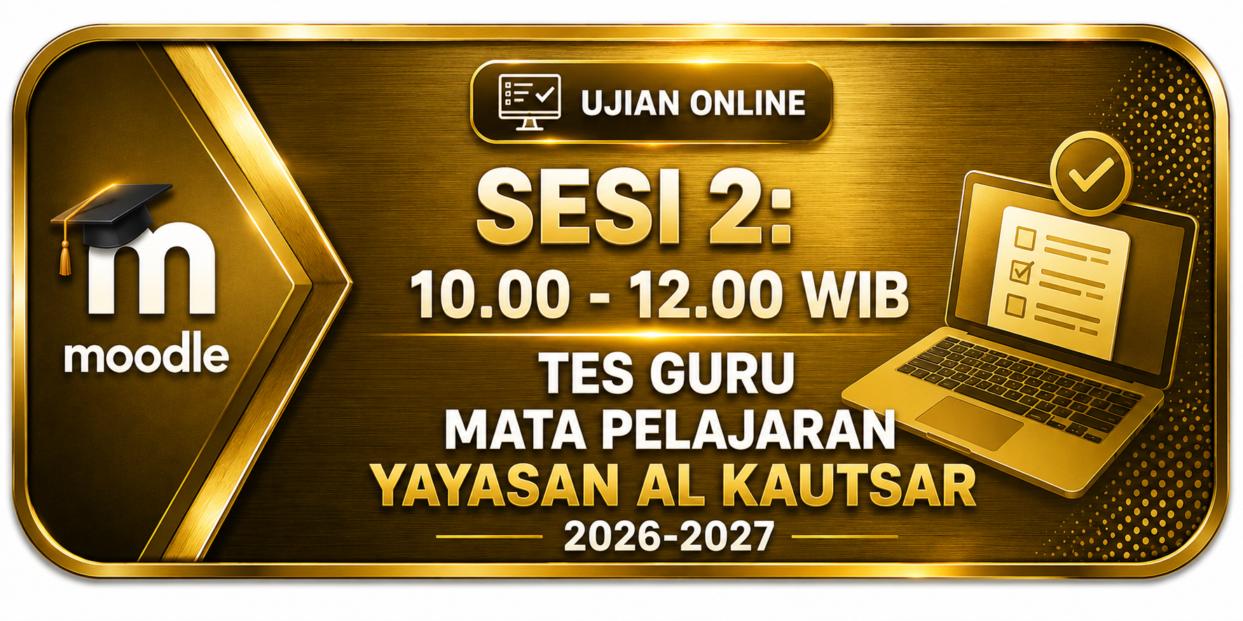 SESI 2: 10.00 - 12.00 WIB - TES CALON GURU BIOLOGI (SMA) YAYASAN AL KAUTSAR 2026-2027